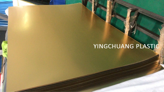 Factory Wholesale Price 2mm Thick Gold Acrylic Plexiglass Plastic Mirror Sheet for Display