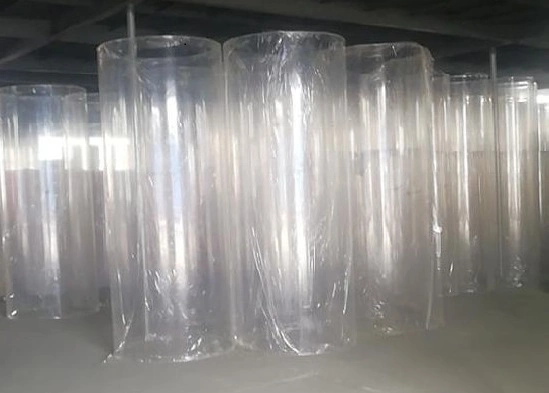 Tubo de acrílico fundido de plexiglás PMMA de cilindro acrílico transparente de 50 ~ 1800 mm de diámetro