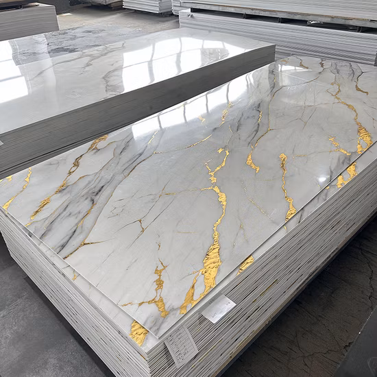Jinbao 1250*1850 Tamaño 5mm 18mm 25mm 4' X8' Panel de techo de mármol de pared de láminas acrílicas gruesas para acuario